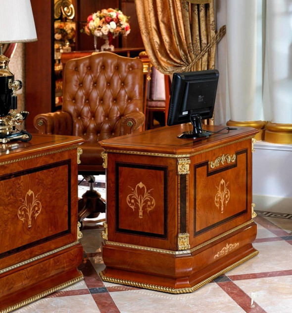 E38 Italian Luxury Executive Desk | Infinity Furniture Import