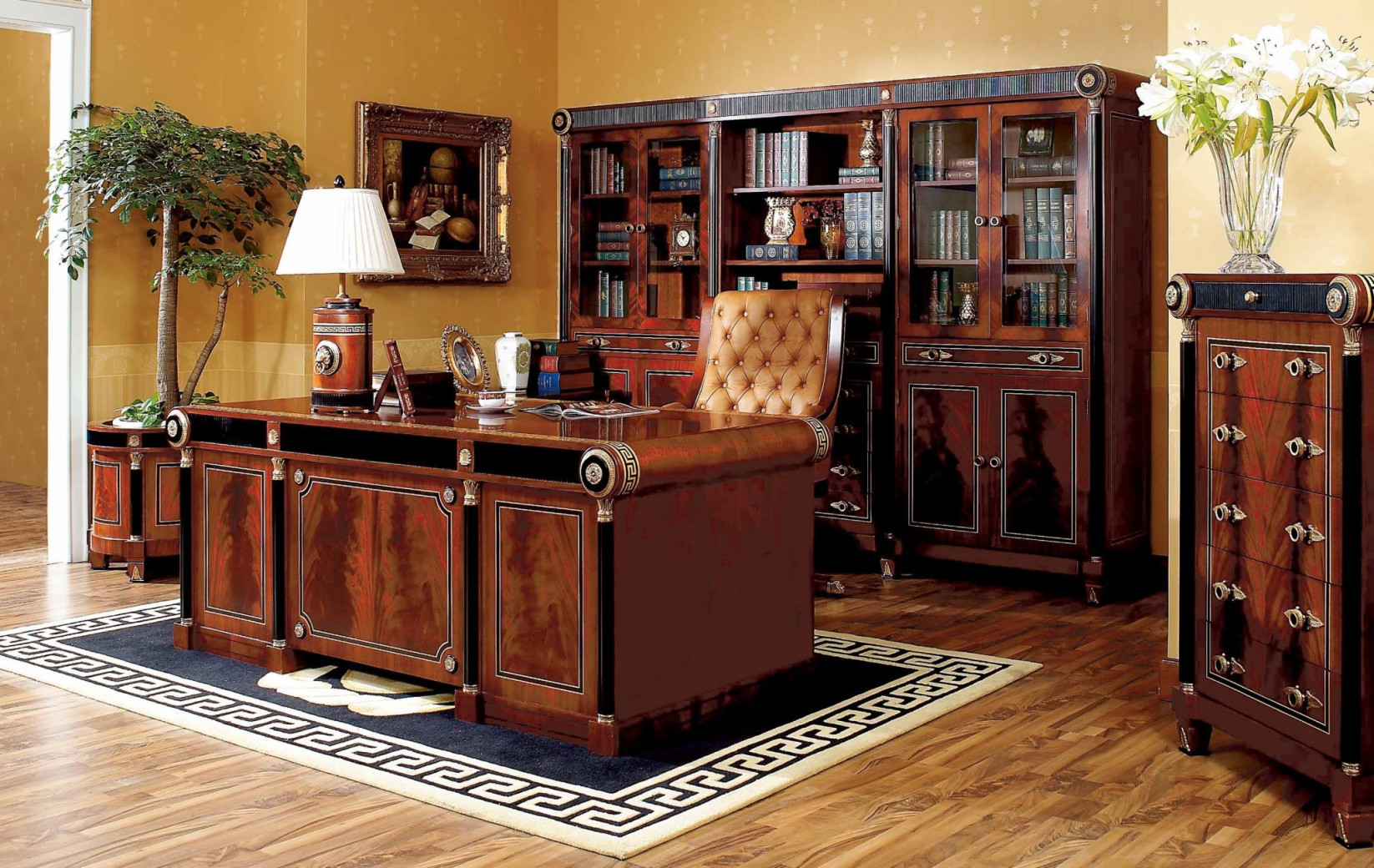 E10 Italian Luxury Executive Desk | Infinity Furniture Import