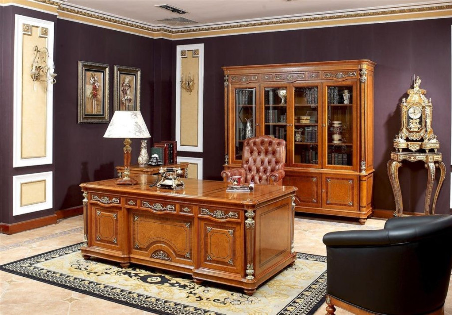 E29 Italian Luxury Executive Desk | Infinity Furniture Import