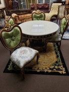 INF10 Italian Luxury 5Pc Round Dining Table Set by Infinity Furniture Import