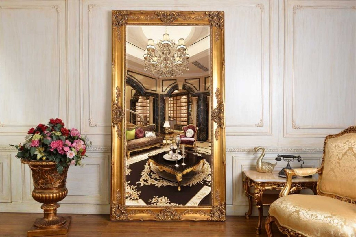 FON46151 Gold Finish Luxury Mirror by Infinity Furniture Import