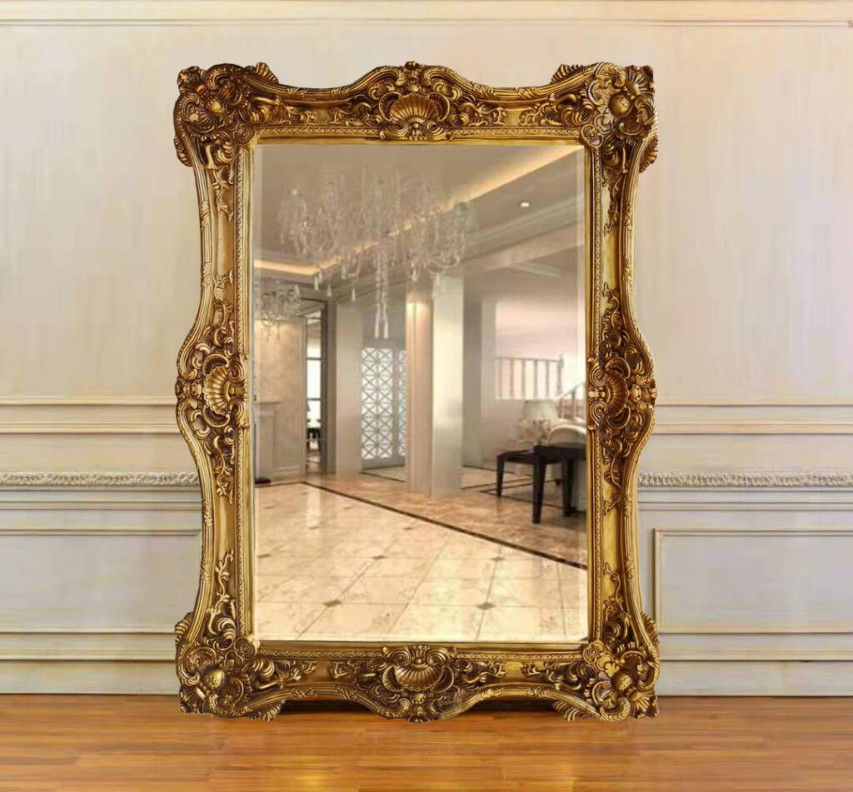 FON291 Antique Gold Luxury Mirror By Infinity Furniture Import
