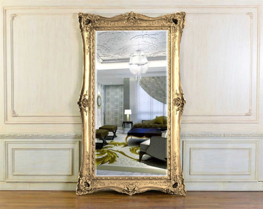 FON231 Gold Finish Luxury Mirror By Infinity Furniture Import
