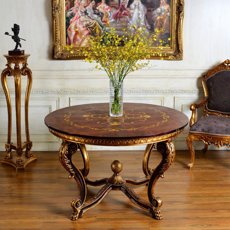 FON108 Luxurious 47" Round Foyer Table By Infinity Furniture