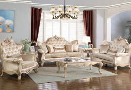 Monique Champagne Finish Living Room By New Classic Furniture