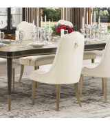 4 Leg Rectangular Dining Table Malibu Crest Crotch Mahogany Collection By Michael Amini.N9008000-410 4
