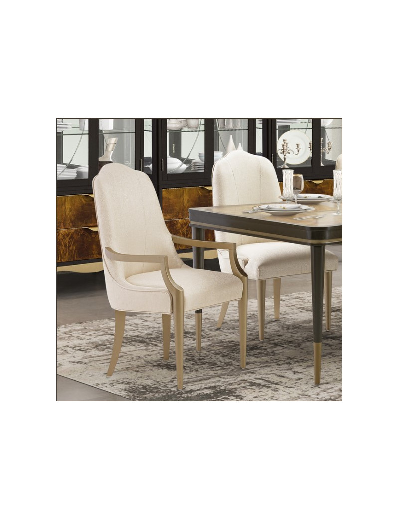 4 Leg Rectangular Dining Table Malibu Crest Crotch Mahogany Collection By Michael Amini.N9008000-410 4