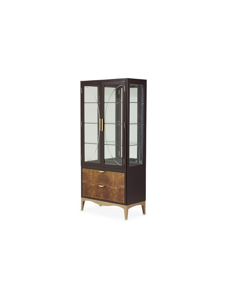 4 Leg Rectangular Dining Table Malibu Crest Crotch Mahogany Collection By Michael Amini.N9008000-410 4