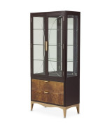 4 Leg Rectangular Dining Table Malibu Crest Crotch Mahogany Collection By Michael Amini.N9008000-410 4