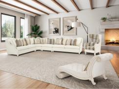 Chaise Ivory Classic Pearl Chamberi Collection by Michael Amini.9059841-IVORY-113