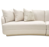 3 Pc Sectional moonlight color Aurora Collection By Michael Amini. LRU-AURA3PC-LIN-135