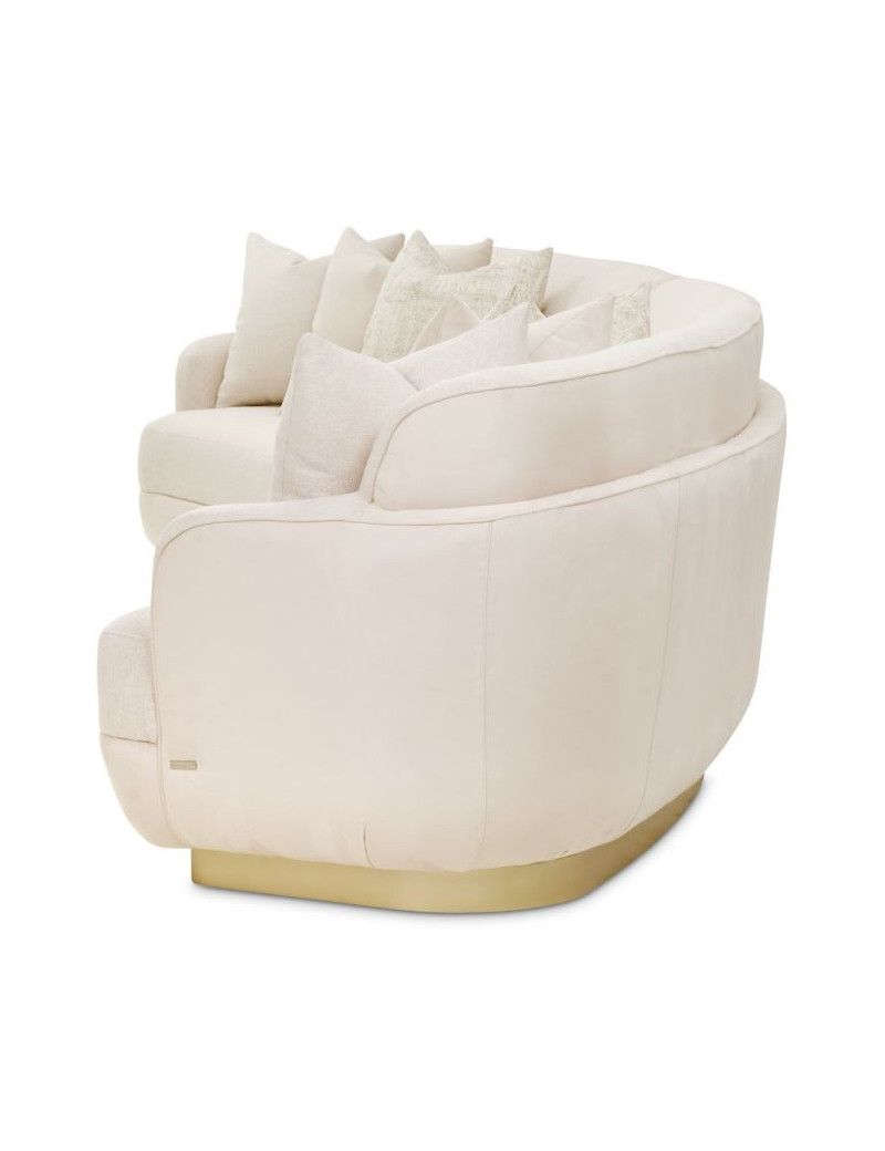 3 Pc Sectional moonlight color Aurora Collection By Michael Amini. LRU-AURA3PC-LIN-135