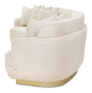 3 Pc Sectional moonlight color Aurora Collection By Michael Amini. LRU-AURA3PC-LIN-135