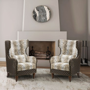 4 Pc Sectional Set Warm Cognac Chamberie Collection By Michael Amini.9059800-TOAST4SE-413