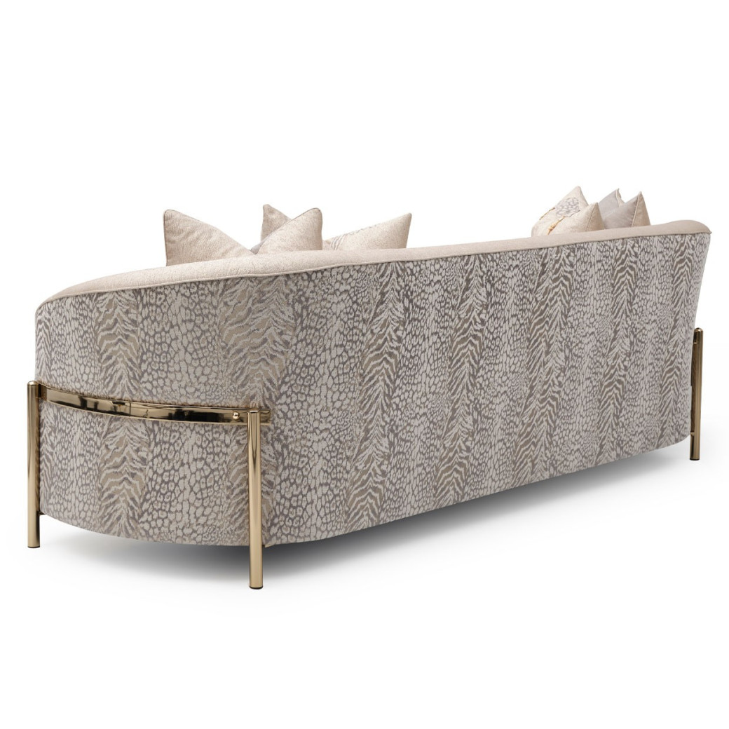Sofa Opal Gold Lisbon Collection By Michael Amini.