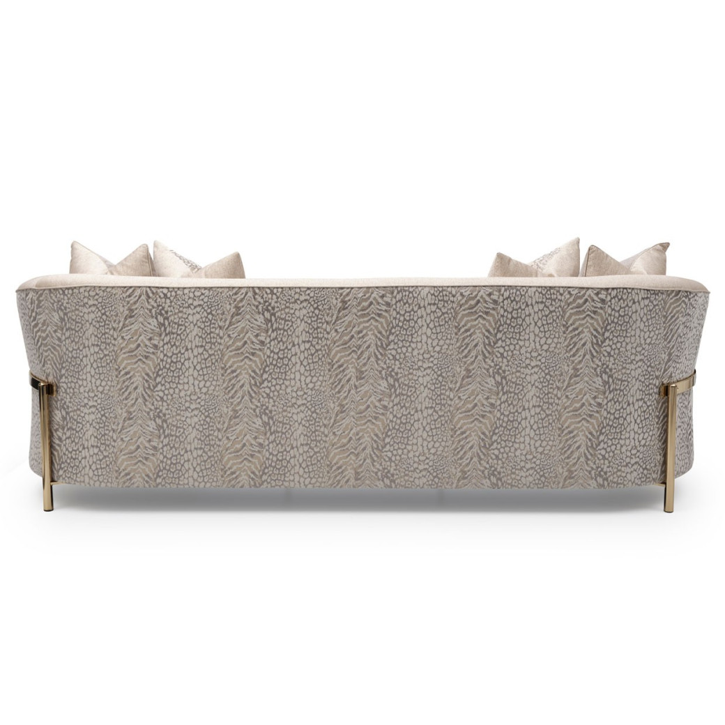 Sofa Opal Gold Lisbon Collection By Michael Amini.