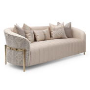 Sofa Opal Gold Lisbon Collection By Michael Amini.