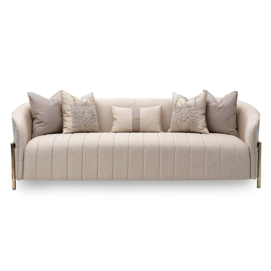 Sofa Opal Gold Lisbon Collection By Michael Amini.
