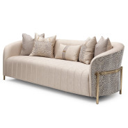 Sofa Opal Gold Lisbon Collection By Michael Amini.