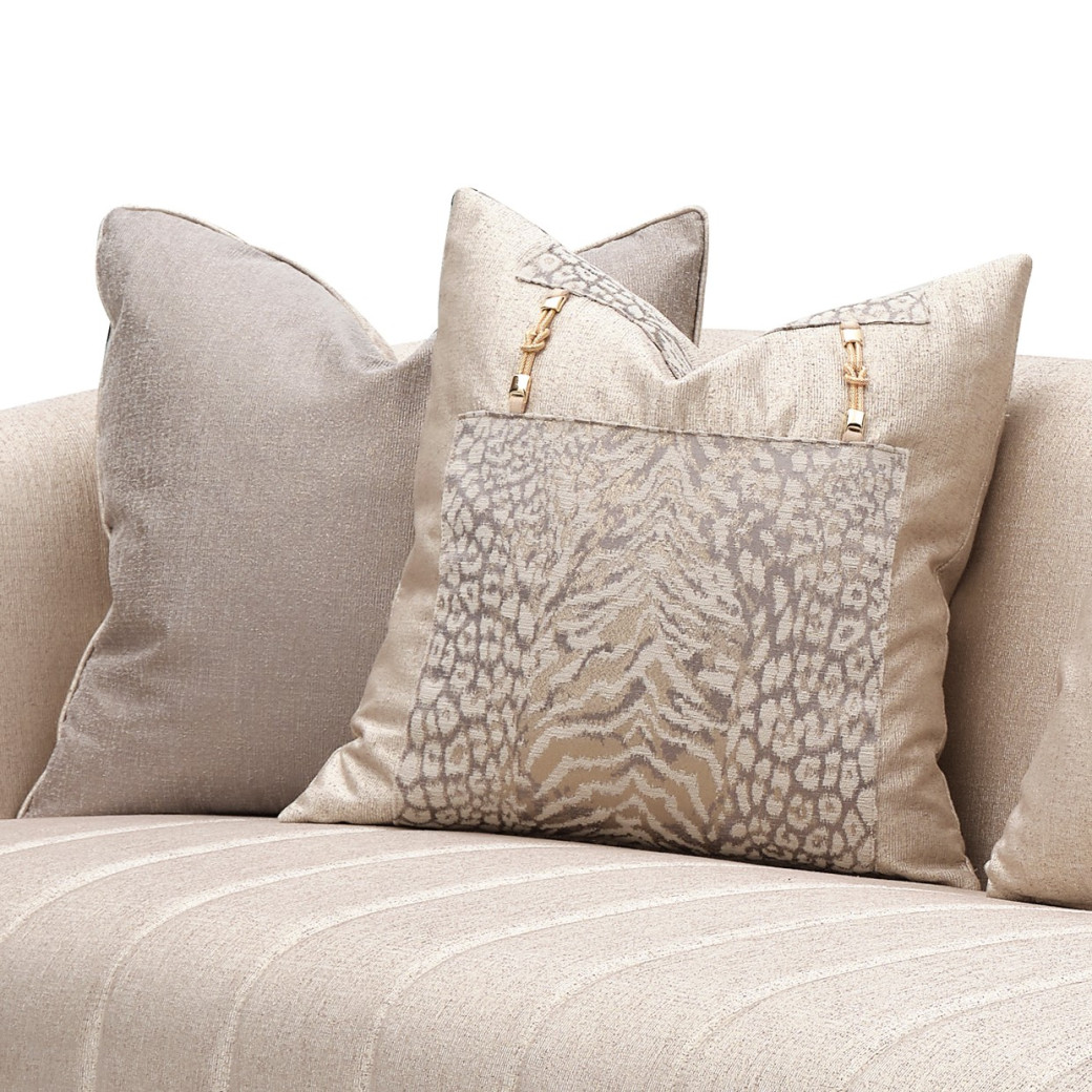 LFR-LSBN825-OPL-806 Loveseat Opal Gold Lisbon Collection By Michael Amini