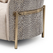 LFR-LSBN825-OPL-806 Loveseat Opal Gold Lisbon Collection By Michael Amini