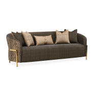 LFR-LSBN815-ONX-806 Lisbon Onyx Gold Sofa By Michael Amini