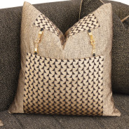 LFR-LSBN815-ONX-806 Lisbon Onyx Gold Sofa By Michael Amini