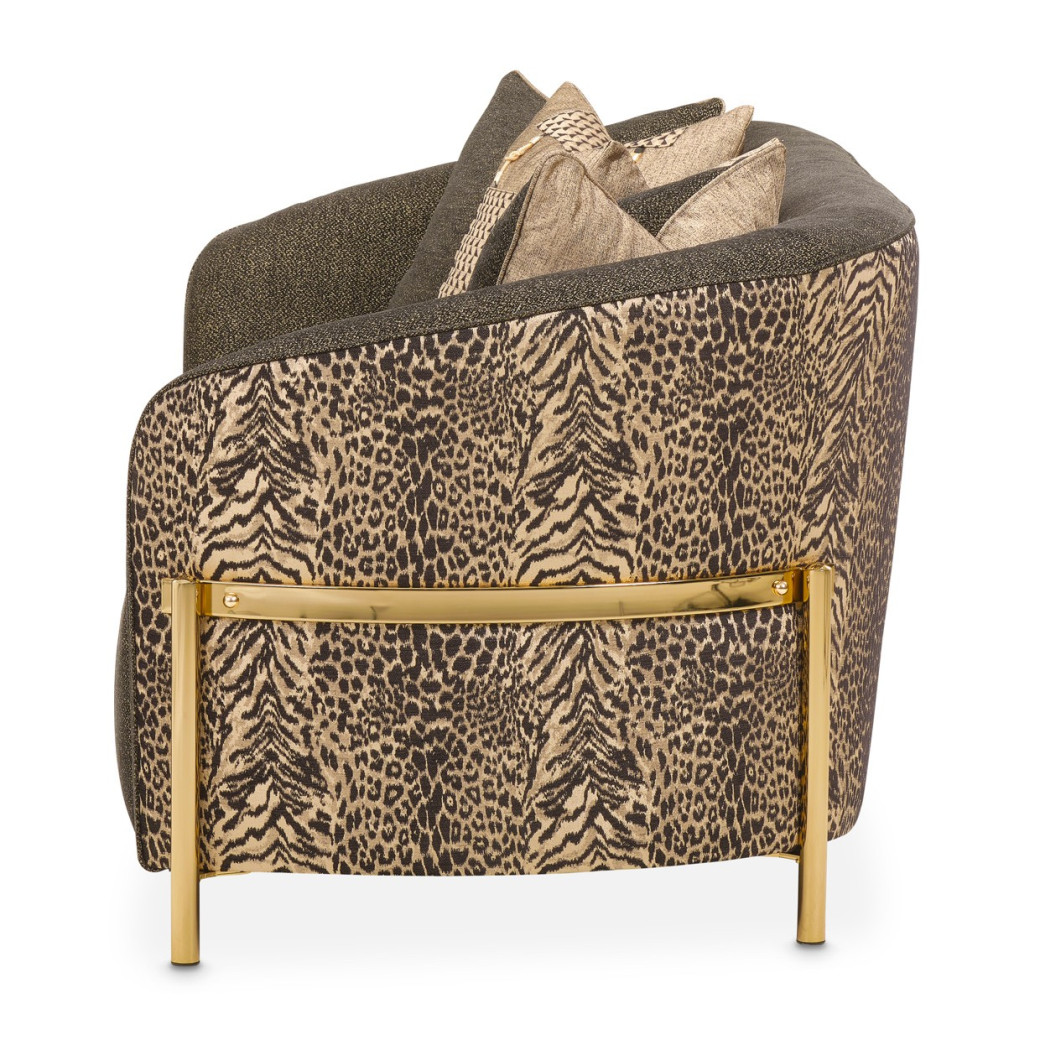 LFR-LSBN815-ONX-806 Lisbon Onyx Gold Sofa By Michael Amini