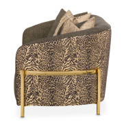 LFR-LSBN815-ONX-806 Lisbon Onyx Gold Sofa By Michael Amini