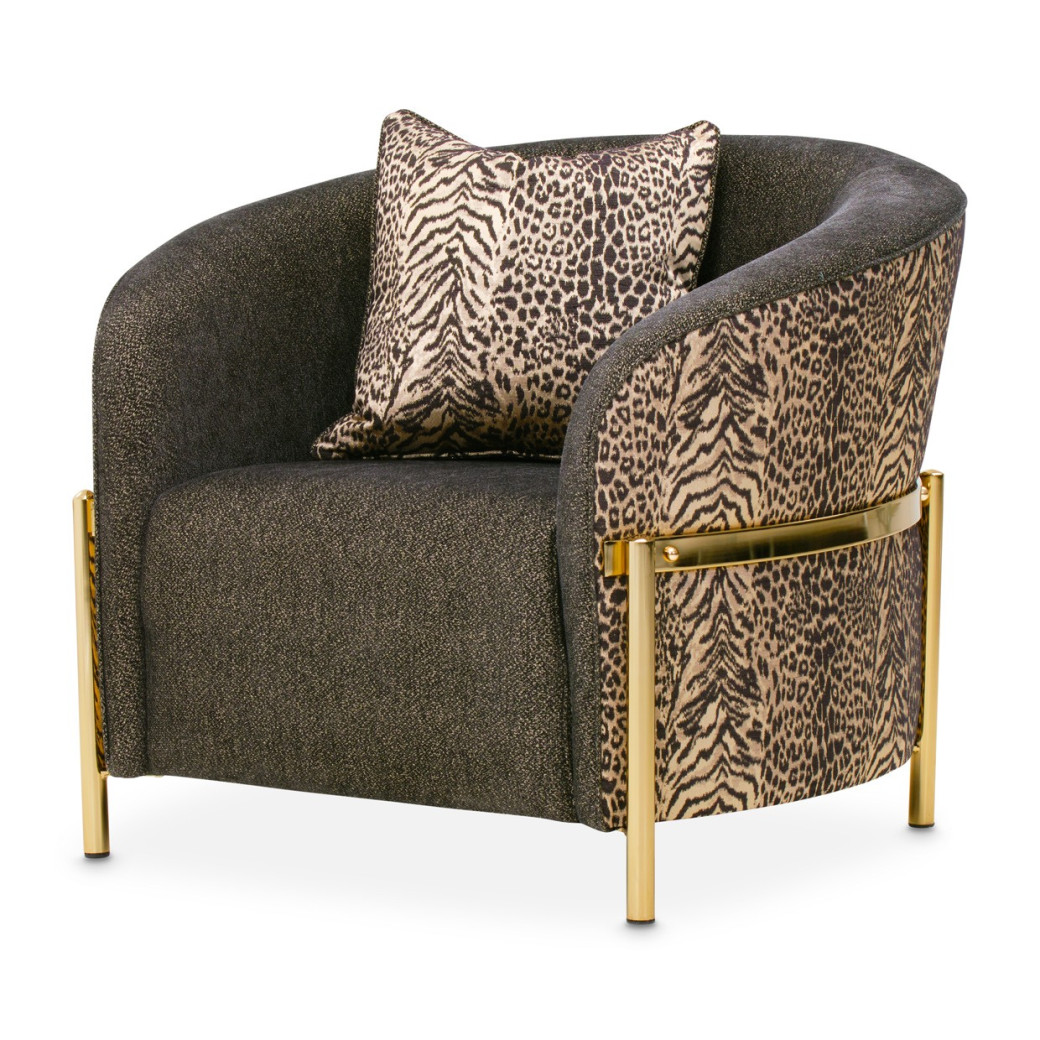 LFR-LSBN835-ONX-806 Chair Onyx Gold Lisbon Collection By Michael Amini