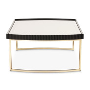 LFR-LSBN201-826 Cocktail Table Silken Matte Black Lisbon Collection By Michael Amini