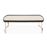 LFR-LSBN201-826 Cocktail Table Silken Matte Black Lisbon Collection By Michael Amini