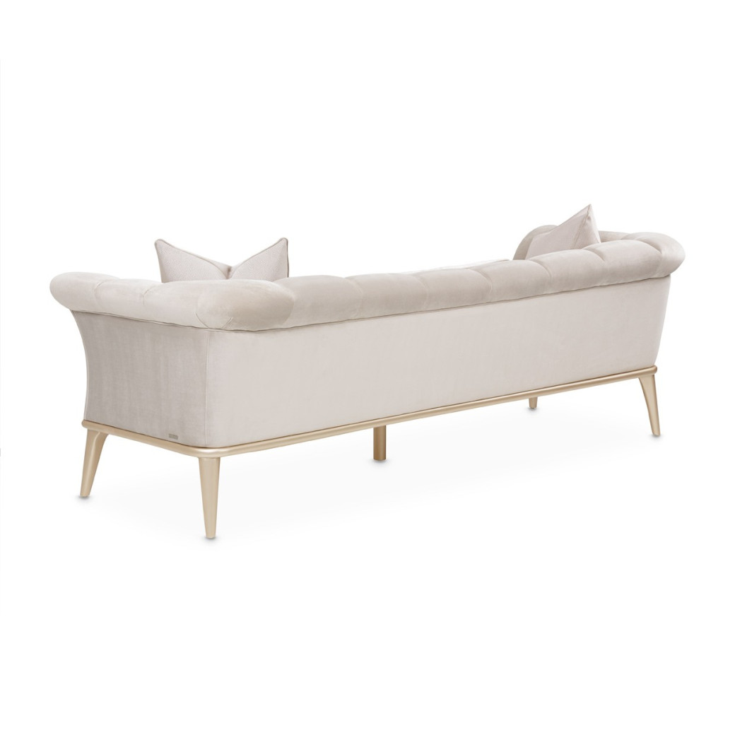 Sofa Porcini Medium Champagne Yvette Collection By Michael Amini LRU-YVTE815-PCI-136