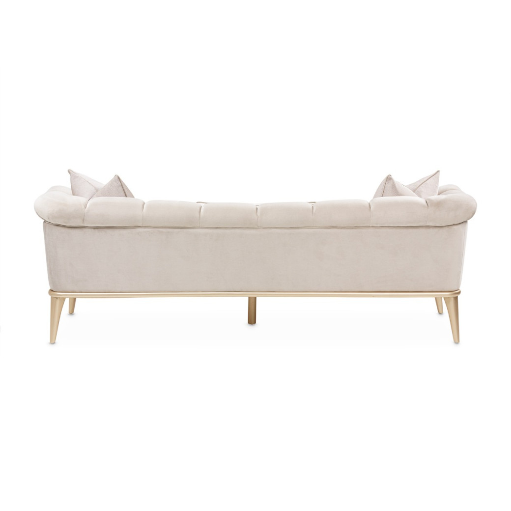 Sofa Porcini Medium Champagne Yvette Collection By Michael Amini LRU-YVTE815-PCI-136