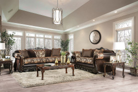 SM6427 Traditional Living Room Brown Newdale Collection By Furniture Of America