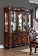Canyonville Brown Cherry / Dark Brown 7Pc Dining Set Traditional Collection & Style Classical Design.