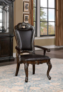 CM3146T  7Pc Dining Set Walnut / Dark Brown Traditional Lombardy Collection by Furniture of America
