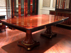 E68 Italian Luxury 7Pc Long Dining Table Set by Infinity Furniture Import