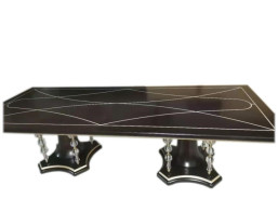 E71 Italian Luxury 7Pc Long Dining Table Set by Infinity Furniture Import