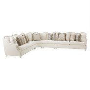 4Pc Sectional Chamberi Classic Pearl Collection by Michael Amini