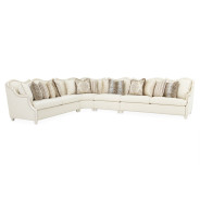 4Pc Sectional Chamberi Classic Pearl Collection by Michael Amini