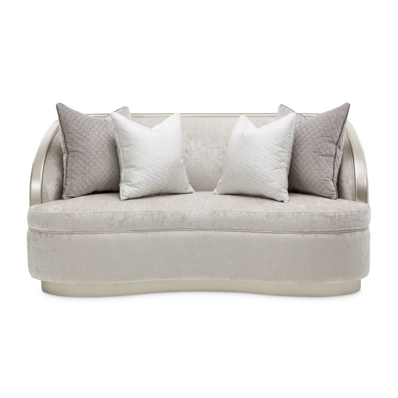 Loveseat Storm Silver Mist Lanna Collection By Michael Amini