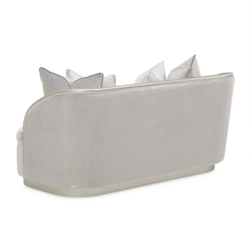 Loveseat Storm Silver Mist Lanna Collection By Michael Amini