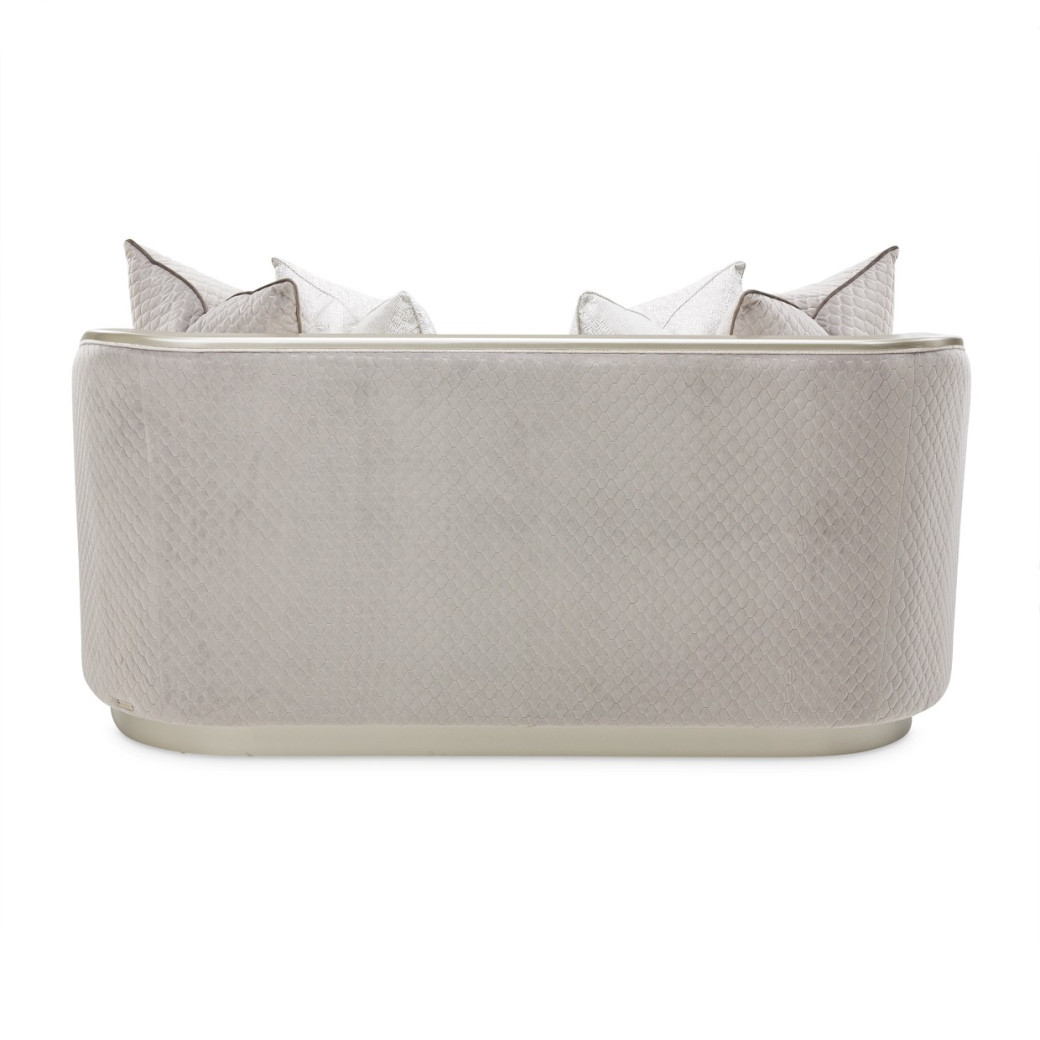 Loveseat Storm Silver Mist Lanna Collection By Michael Amini