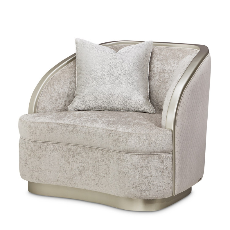 Matching Chair Storm Silver Mist Lanna Collection By Michael Amini