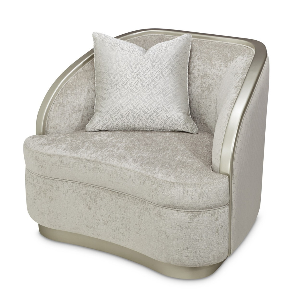 Matching Chair Storm Silver Mist Lanna Collection By Michael Amini