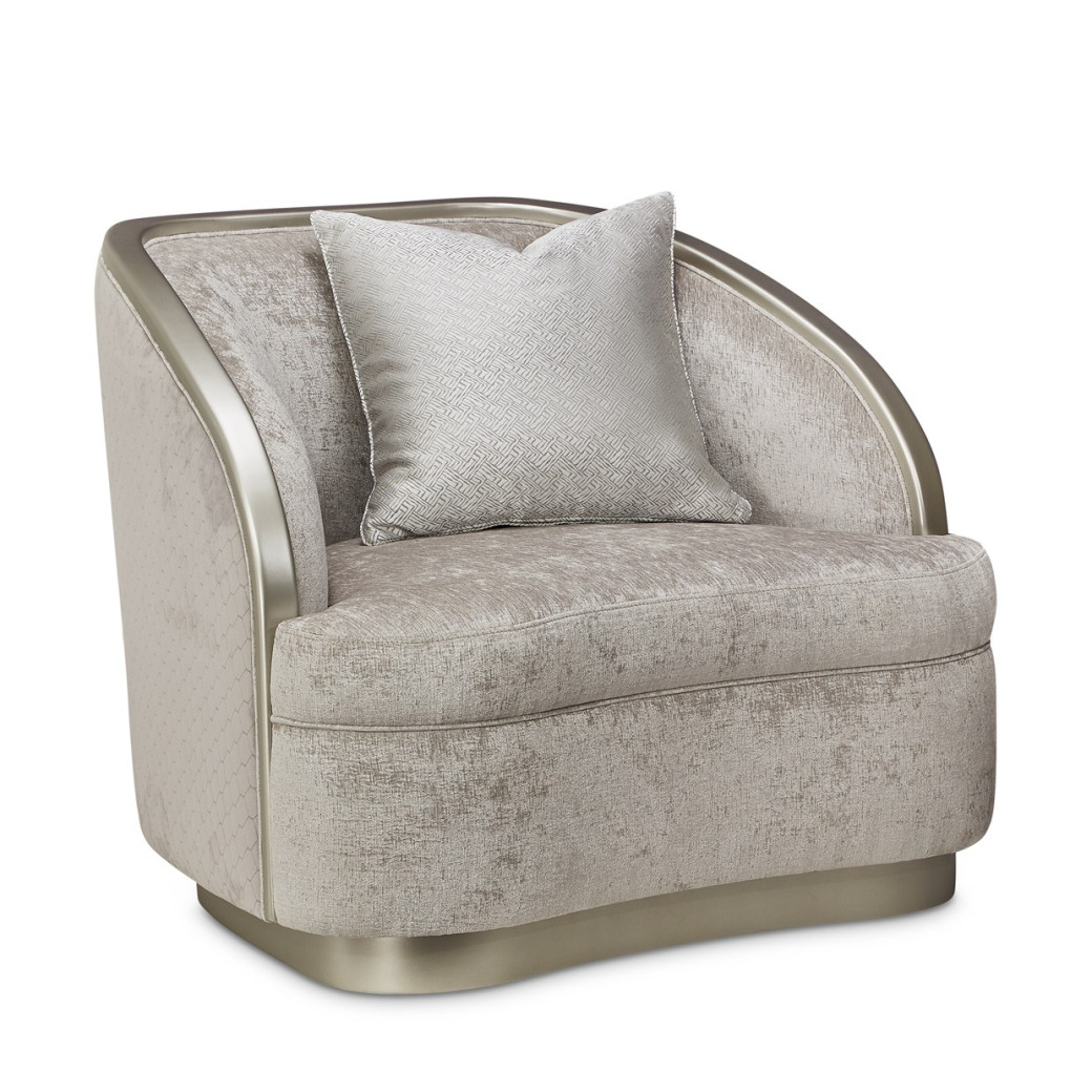 Matching Chair Storm Silver Mist Lanna Collection By Michael Amini