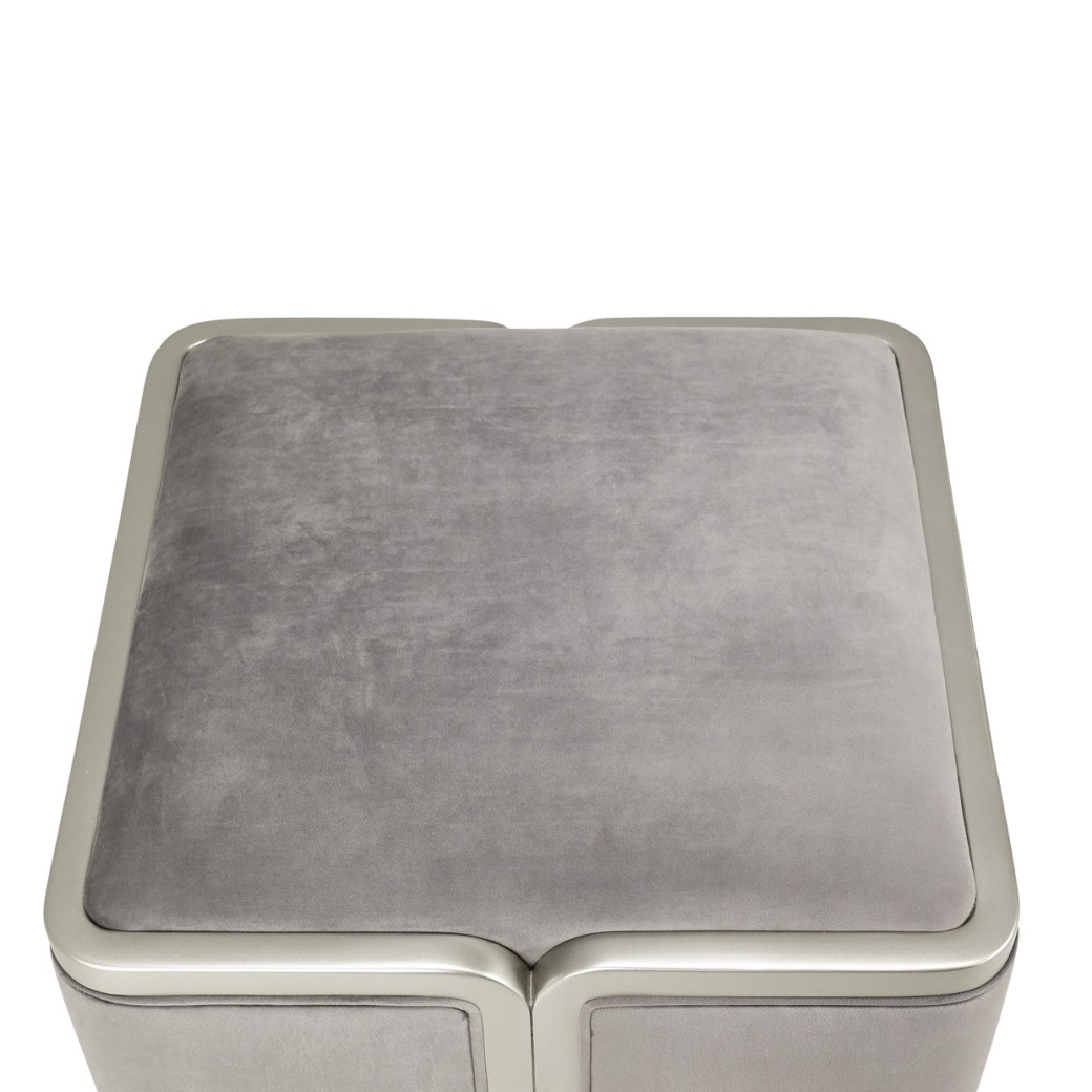 Sofa Linea Collection By Michael Amini Grey Pearl Silver Mist