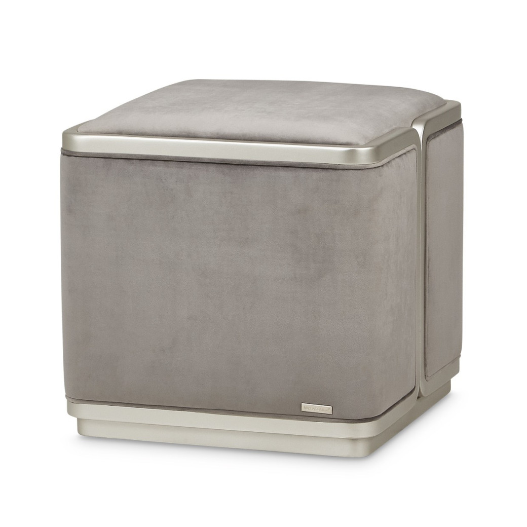Sofa Linea Collection By Michael Amini Grey Pearl Silver Mist