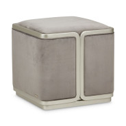 Sofa Linea Collection By Michael Amini Grey Pearl Silver Mist